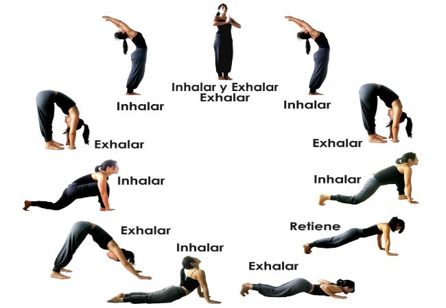 Saludo al sol y respiración